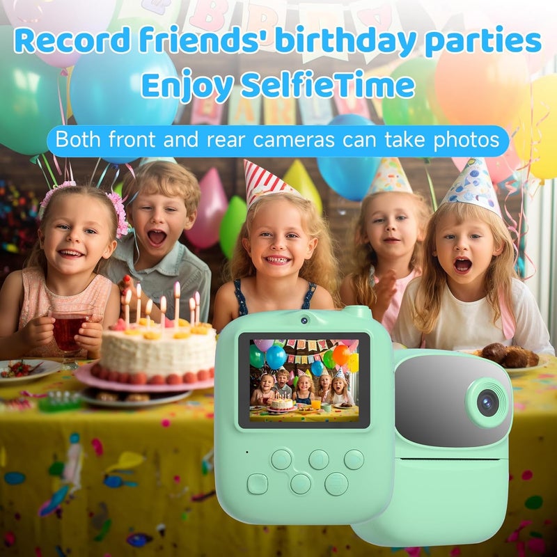 DIGITHINK Kids Instant Print Camera 2025, 32GB Memory, Dual Lens with 2.4-Inch Screen and 1080p HD, Nice Gift for Boys and Girls Ages 4-13, Ideal for Toddlers and Teenagers - Image 4
